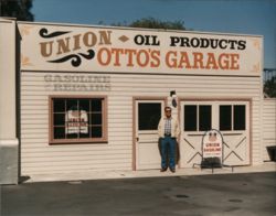 Otto's Garage with Union Oil Products Sign Original Photograph