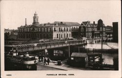 Parnells Bridge, Cork with Tram Postcard