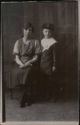 Children Mary and Jackie Postcard