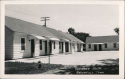 Eattinger Motel, Greenfield, Iowa Postcard