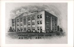 Arkansas County Court House, DeWitt, AR Postcard