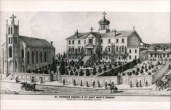 St. Patrick's Church & Mt. Saint Mary's Convent Postcard