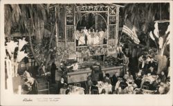 Clifton's Cafeteria Pacific Seas Hawaiian Interior Postcard