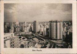 Sao Paulo Cityscape, Fastest Growing City Postcard