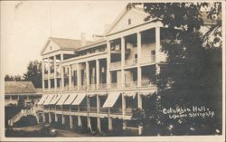 Columbia Hall - Lebanon Springs, NY Postcard