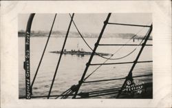 Captured German Sub, Brest Postcard