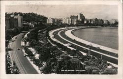 Botafogo Bay and Coastal Road, Rio de Janeiro Postcard