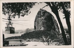 Sugarloaf Mountain Cable Car and Bay View, Rio Postcard