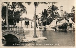 Venetian Casino Pool and Bridge, Coral Gables Postcard