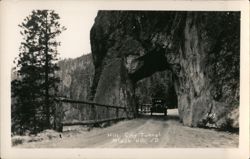 Hill City Tunnel, Black Hills, SD Postcard