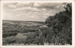 Signal Point Overlooking Wisconsin River, Wyalusing S.P. Postcard