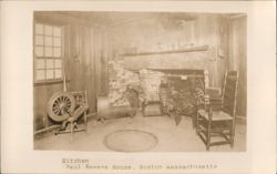 Kitchen, Paul Revere House Postcard