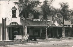Palm Hotel, Sarasota, Florida Postcard
