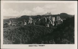Trosky Castle and Rock Formations in Český ráj Postcard
