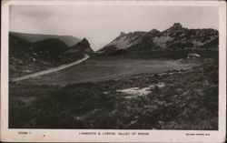 Valley of Rocks near Lynmouth and Lynton Postcard