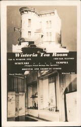 Wisteria Tea Room, Chicago with Japanese Interior Postcard