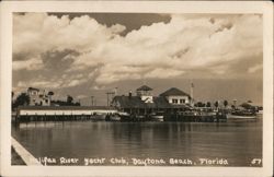 Halifax River Yacht Club, Daytona Beach, Florida Postcard