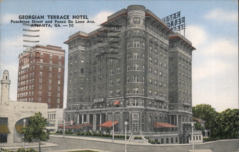 Georgian Terrace Hotel on Peachtree & Ponce De Leon, Atlanta, GA