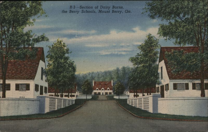 Section of Dairy Barns, the Berry Schools Mount Berry Georgia