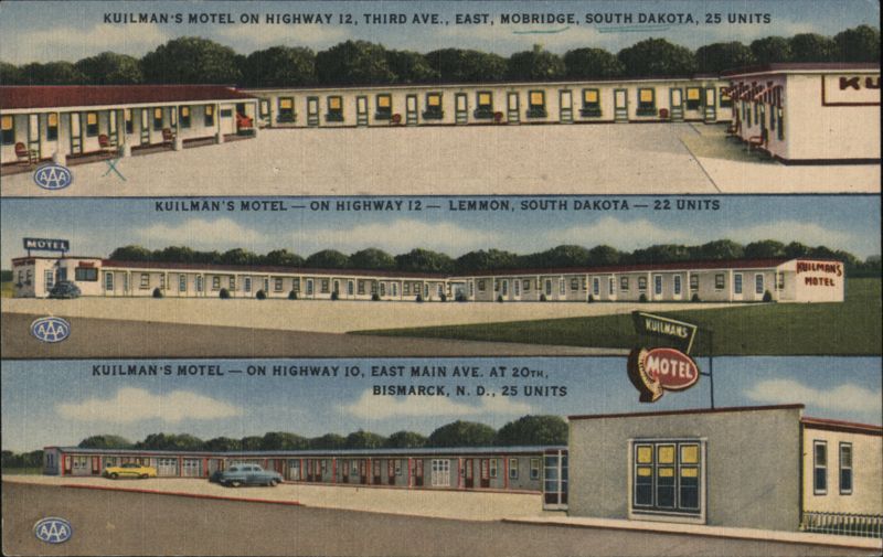 Kuilman's Motels - Mobridge SD, Lemmon SD, Bismarck ND