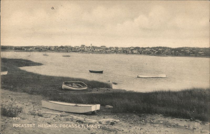 Pocasset Heights and Boats on Water, Pocasset, MA Massachusetts