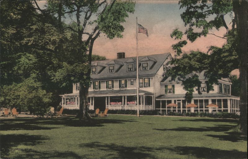 White Hart Inn with American Flag Salisbury Connecticut