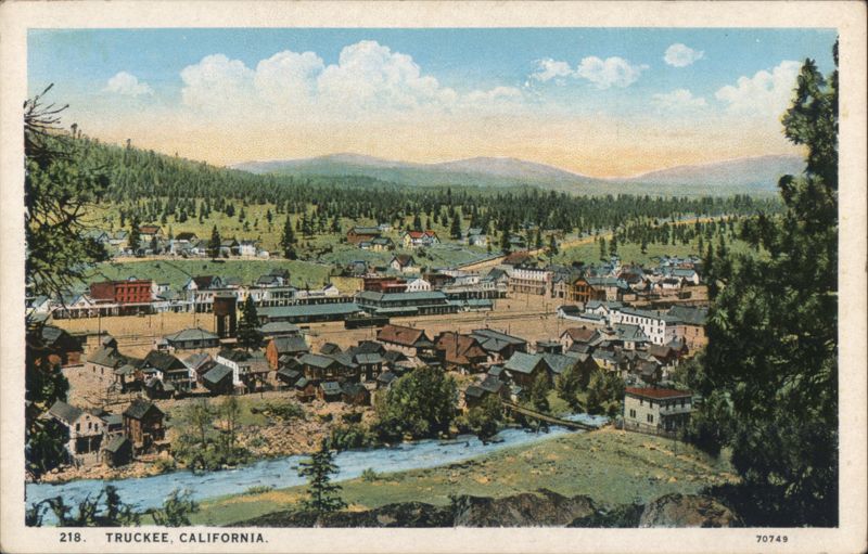 Panoramic View of Truckee, California