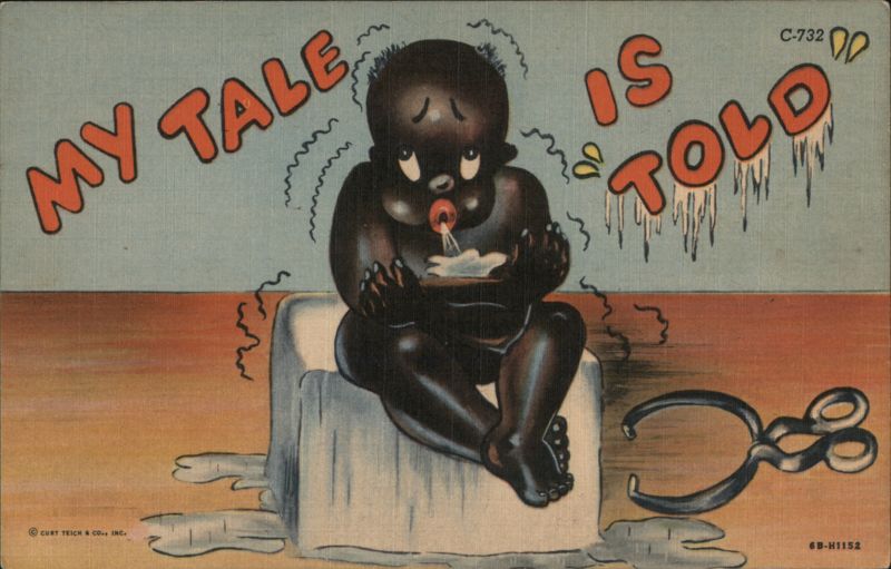 My Tale is Told: Black Boy Sitting on Ice Black Americana