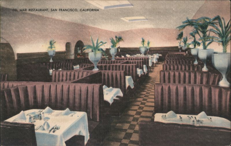 Del Mar Restaurant Interior, San Francisco, CA California