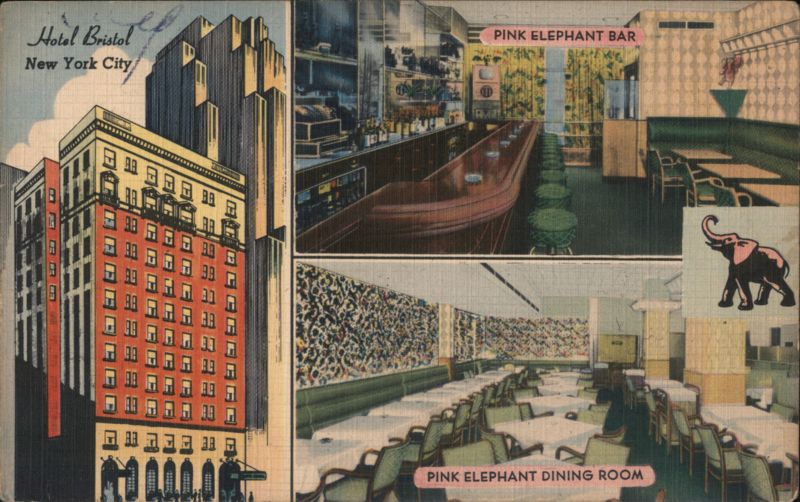 Hotel Bristol, Pink Elephant Bar & Dining Room, NYC New York