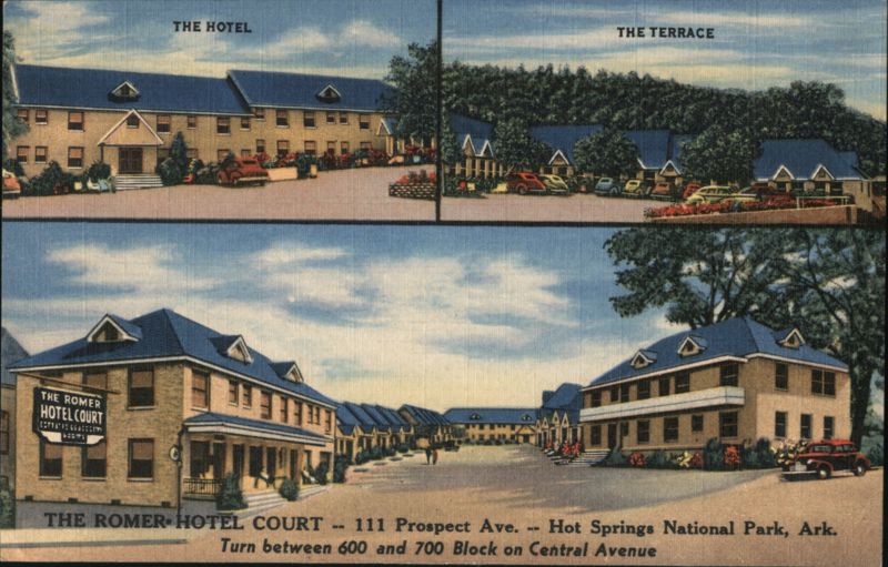 Romer Hotel Court, The Hotel & Terrace Buildings Hot Springs National Park Arkansas