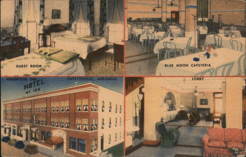 Mountain Inn Hotel Interior & Exterior, Fayetteville, AR Arkansas