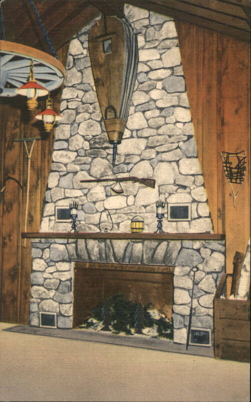 Hilltop House Main Room Stone Fireplace with Bellows Rindge New Hampshire