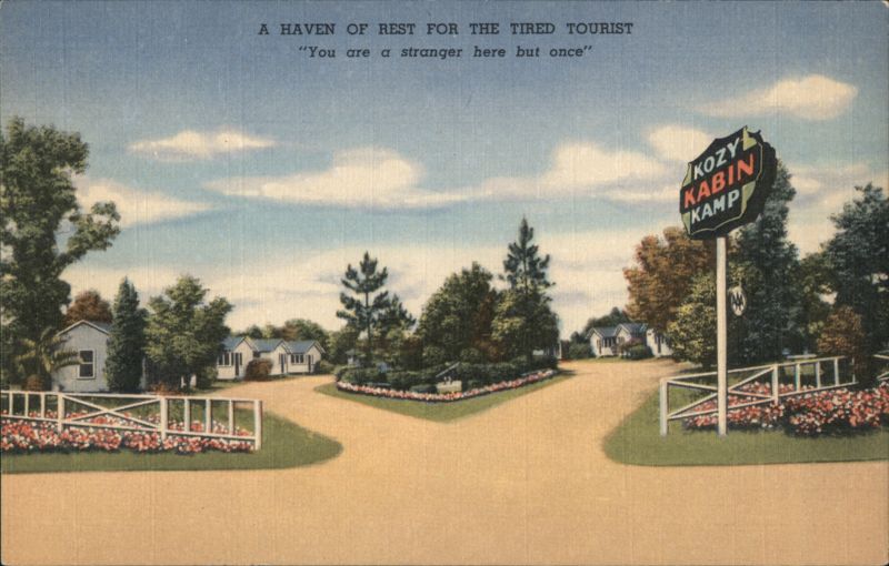 Kozy Kabin Kamp Entrance and Cabins Folkston Georgia