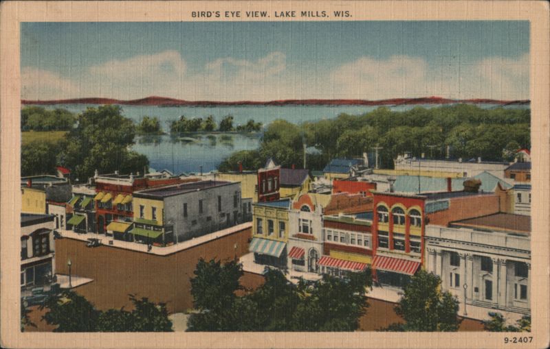 Bird's Eye View Lake Mills Wisconsin
