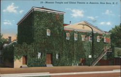 Masonic Temple and Oldest Theatre in America, New Bern, NC Postcard