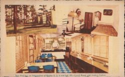 Blue Bird Inn - Lunch Room & Modern Cabins, Valparaiso, IN Postcard