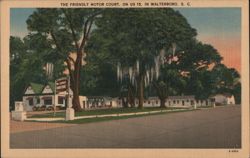 The Friendly Motor Court in Walterboro, SC Postcard