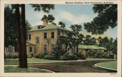 Masonic Building, State Sanatorium, Arkansas Postcard
