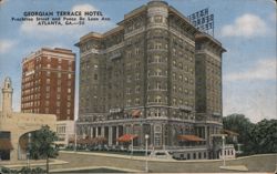 Georgian Terrace Hotel, Peachtree Street, Atlanta GA Postcard