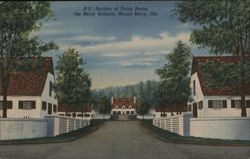 Section of Dairy Barns, the Berry Schools Postcard