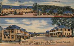 Views of the Romer Hotel Court, 111 Prospect Ave Postcard
