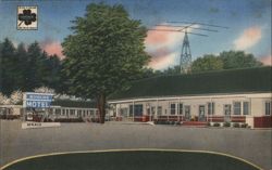 Bonaire Motel with Radio Antenna, Hendersonville, NC Postcard