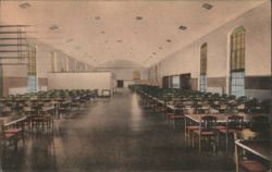 Main Dining Room, General Veterans Home Postcard