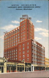 Hotel Heidelberg, "Jackson's Most Progressive Hotel" Postcard