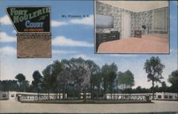 Fort Moultrie Court Motel, Air Conditioned, Mt. Pleasant, SC Postcard