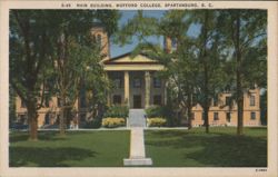 Main Building, Wofford College, Spartanburg, SC Postcard