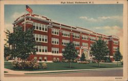 Hackensack High School, Hackensack, NJ Postcard