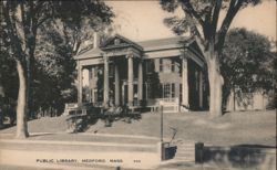 Public Library, Medford, MA Postcard