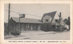 The Roth Motel & Guest Home - Bridgeport, WV Postcard